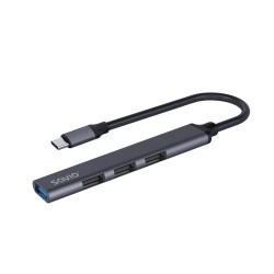 SAVIO HUB USB-C TO 4 PORTS (1X USB-A 3.1 + 3X USB-A 2.0)