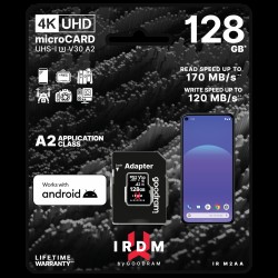 IRDM BY GOODRAM M2AA 128GB MICRO CARD UHS I U3 A2 + ADAPTER