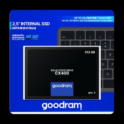 GOODRAM CX400 G.2 SSD 2.5'' 3D NAND SATA III 512GB